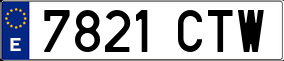 Truck License Plate